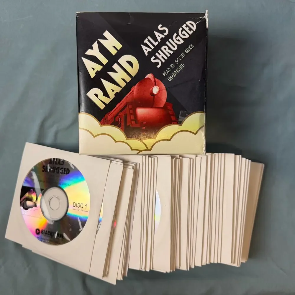 Ayn Rand Atlas Shrugged Unabridged Audiobook 50 CD‎ Set Blackstone Audio
